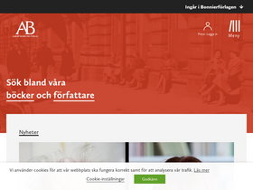 'albertbonniersforlag.se' screenshot