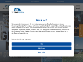 'veltins-arena.de' screenshot