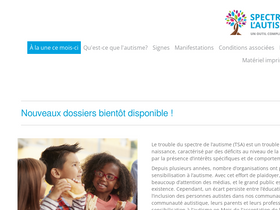 'spectredelautisme.com' screenshot