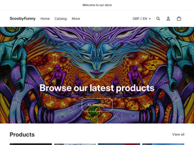 ScoobyFunny homepage screenshot