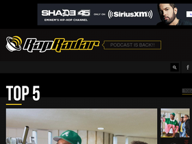 'rapradar.com' screenshot