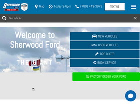 'sherwoodford.ca' screenshot
