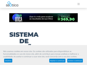 'ssotica.com.br' screenshot