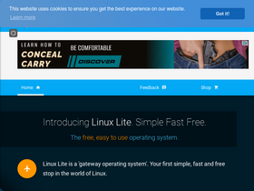 'linuxliteos.com' screenshot
