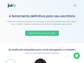 'jusfy.com.br' screenshot