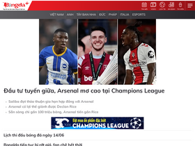 'bongdaplus.vn' screenshot