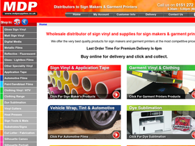 'mdpsupplies.co.uk' screenshot