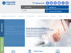 'bayindirhastanesi.com.tr' screenshot