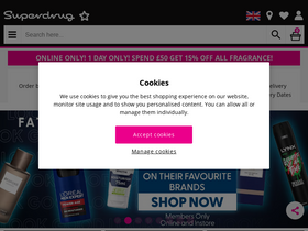 'superdrug.com' screenshot