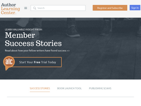 'authorlearningcenter.com' screenshot