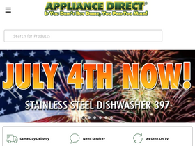 'appliancedirect.com' screenshot