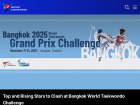 'worldtaekwondo.org' screenshot