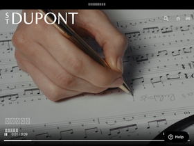 ST Dupont homepage screenshot