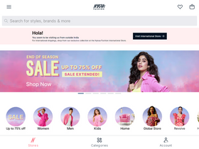 'nykaafashion.com' screenshot