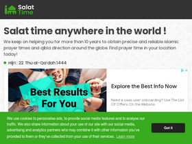 'salat-time.com' screenshot