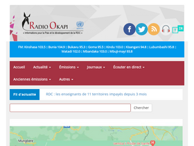 'radiookapi.net' screenshot