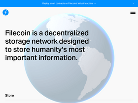 'filecoin.io' screenshot