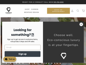 carbondiamonds.com homepage screenshot