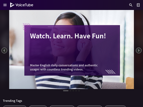 'voicetube.com' screenshot