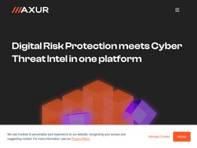 'axur.com' screenshot