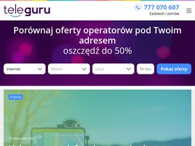 'teleguru.pl' screenshot