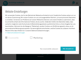 'das-richtige-studieren.de' screenshot