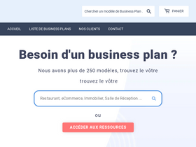 'modelesdebusinessplan.com' screenshot