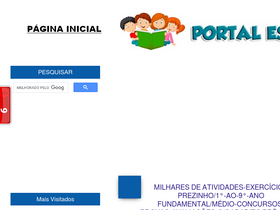 'portalescolar.net' screenshot
