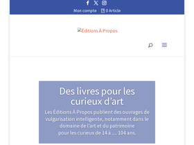 editions-a-propos.com