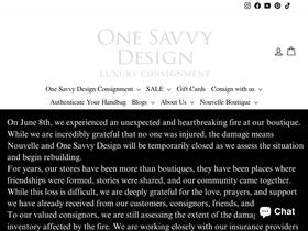 onesavvydesign.com homepage screenshot