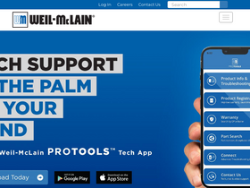 'weil-mclain.com' screenshot