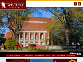 'cmsdev.winthrop.edu' screenshot