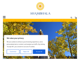 'shambhala.org' screenshot