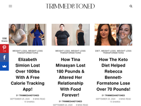 'trimmedandtoned.com' screenshot