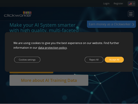 'clickworker.com' screenshot