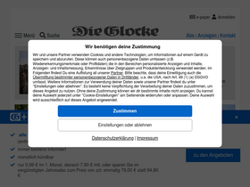 'die-glocke.de' screenshot