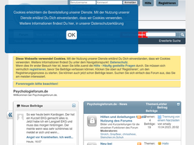 'psychologieforum.de' screenshot