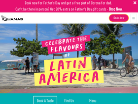 'iguanas.co.uk' screenshot