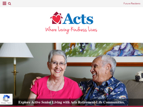 'actsretirement.org' screenshot