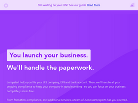'jumpstartfilings.com' screenshot