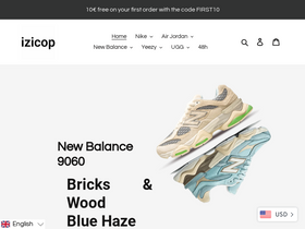 'izicop.com' screenshot