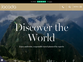 'jacadatravel.com' screenshot