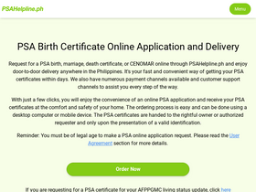 'psahelpline.ph' screenshot