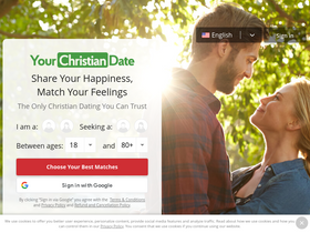 'yourchristiandate.com' screenshot