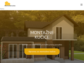 'montazne-kucice.com' screenshot
