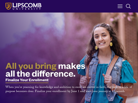 'lipscomb.edu' screenshot