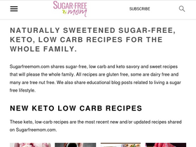 'sugarfreemom.com' screenshot