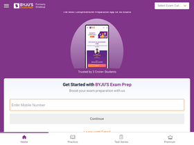 'byjusexamprep.com' screenshot