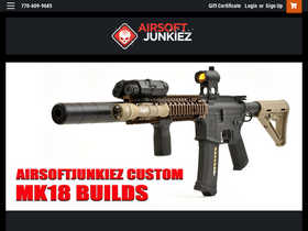 'airsoftjunkiez.com' screenshot