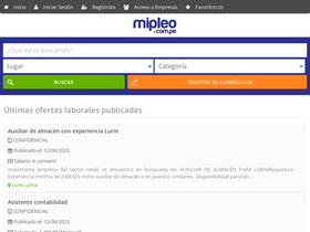 'mipleo.com.pe' screenshot